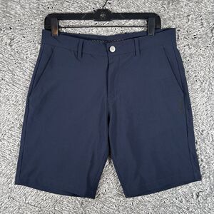 Primo Golf Chino Shorts Men's Size 32 9'' Navy Blue Performance Stretch Run X